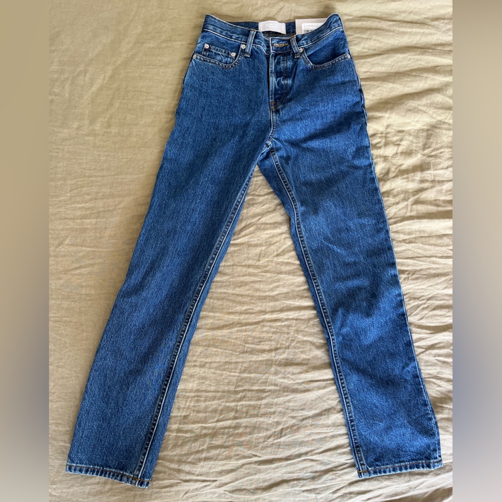 Everlane 90’s Cheeky High Rise Jean — Deep Atlantic